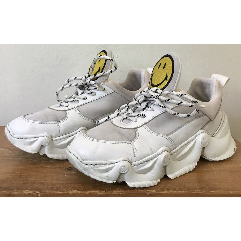 Joshua Sanders x Smiley Originals Zenith Face Dad Sneakers Platform Lift 7.5